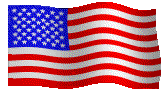 Waving US flag